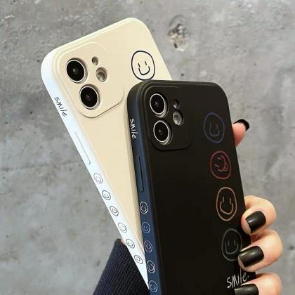 Smile Kawaii Smile Silicone Phone Case, Iphone 12..