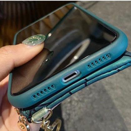 Black / Green Zipper Wallet Cross Phone Case For..