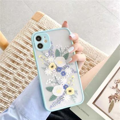 Pretty Floral Camera Protection Bumper Phone Cases..