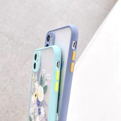 Pretty Floral Camera Protection Bumper Phone Cases..