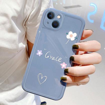Simple Cute Flower Silicone Phone Case For Iphone..