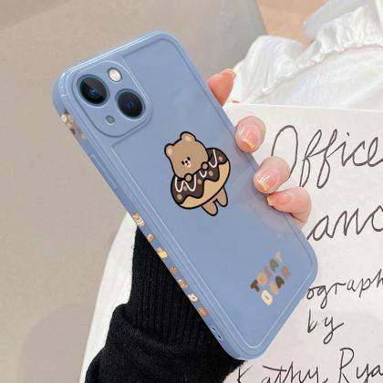 Kawaii Cute Bear Silicone Phone Case For Iphone..