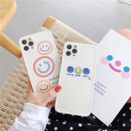 Cute Smile Silicone Case For Iphone 12 Case Iphone..