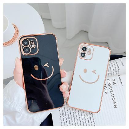 Luxury Electroplating Edge Smiling Case Iphone 13..