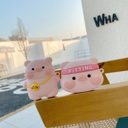 Cute Kawaii Pink Pig Airpods Pro Case Airpods 1/2..