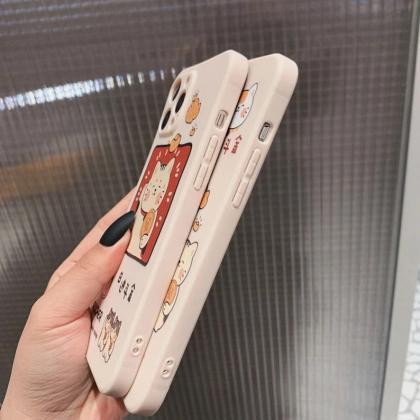 Kawaii Fortune Cat Japanese Silicone Phone Case,..