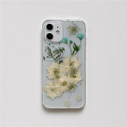 Handmade Real Dried Pressed Flower Iphone 12..
