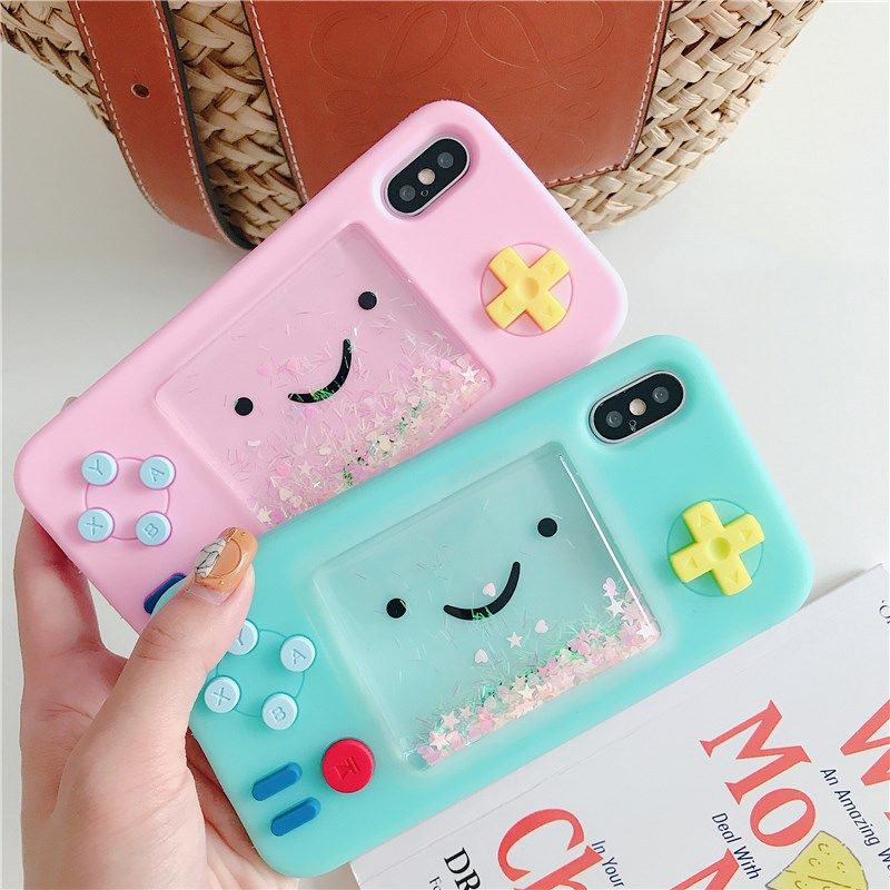 Squishy 3d Cartoon Gameboy Case For Iphone 13 12 11 Pro Max 12 Mini Xr Xs Max 7 8 Plus 13 Creative Liquid Stars Funny Soft Protective Cover