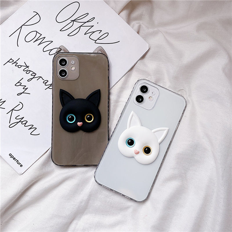 Iphone 12 Case Cute White Cat & Black Cat Case Iphone 11 Pro Case Iphone 12 Pro Max Case Iphone Xs Case Iphone Xs Max Iphone Xr Se2 7 8