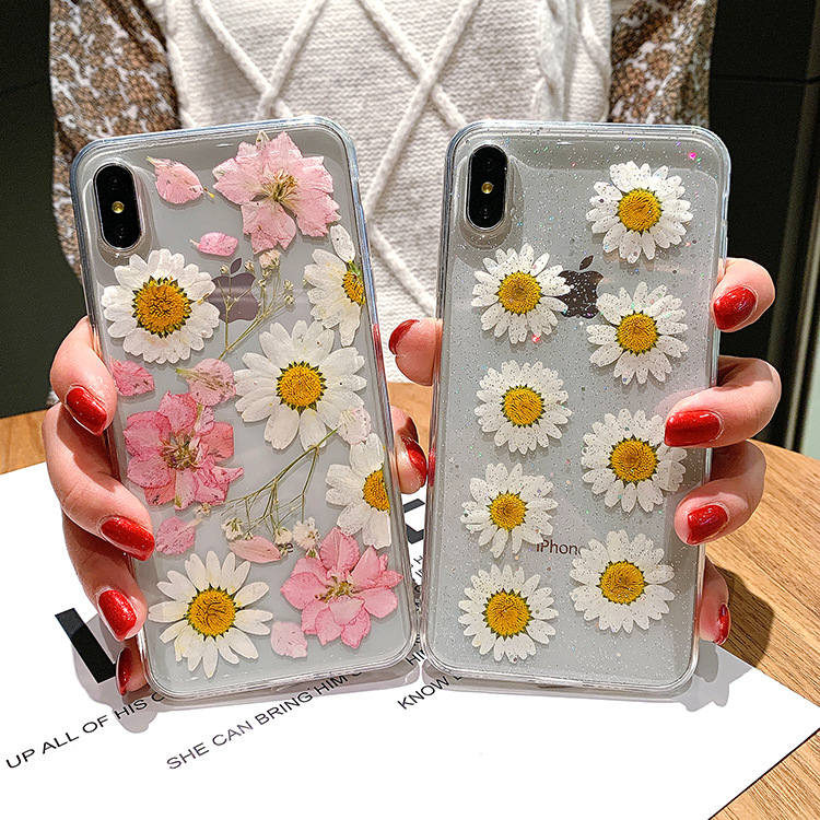 Pressed Dried Flower Iphone Case,daisy Iphone Case,iphone 13/12/12mini/pro/promax,iphone 11 Case,iphone 12 13 Pro Max Case,mother's Day