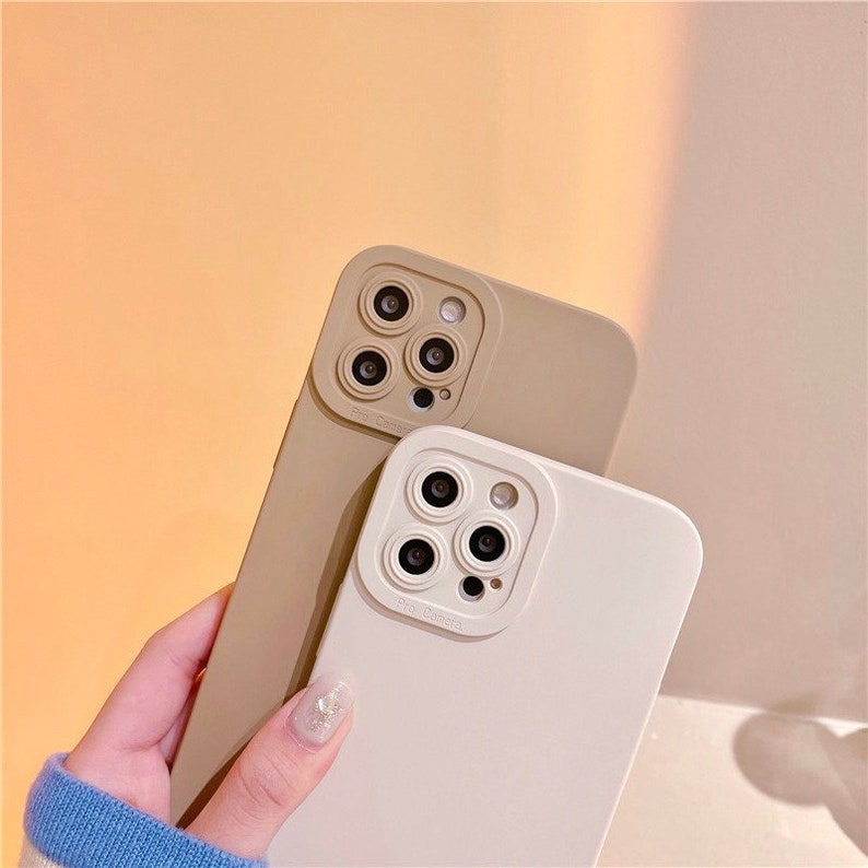 Brown & Beige Lens Protection Iphone 13 12 11 Pro Max Case Iphone 13 12 Mini Case Iphone Xr Iphone Xs Max Case Iphone 8 Plus Iphone Se