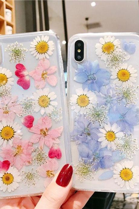 Real pressed flower iPhone 12 case iphone 12 pro max case iphone XR case iphone 11 pro max case iphone 11 case iphone se 2020 7 8 plus case