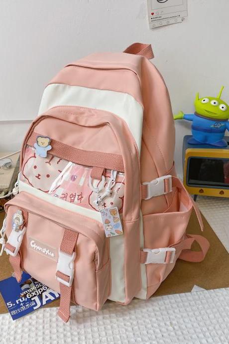 Kawaii Backpack,School bag,Large capacity backpack, daily backpack, student backpack,ita bag,Everyday backpack